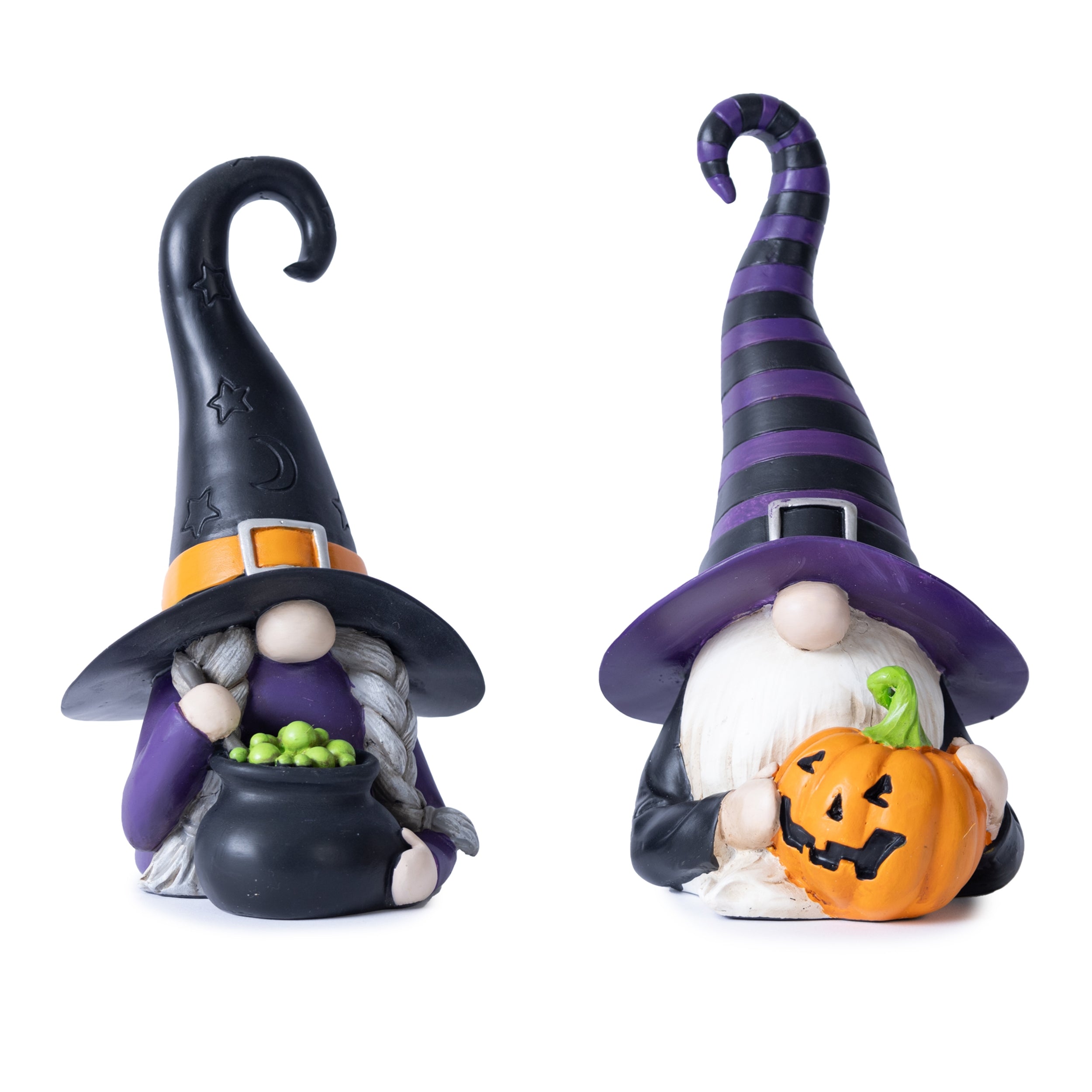 Witch Gnome Figurine Set of 2 SpadezStore