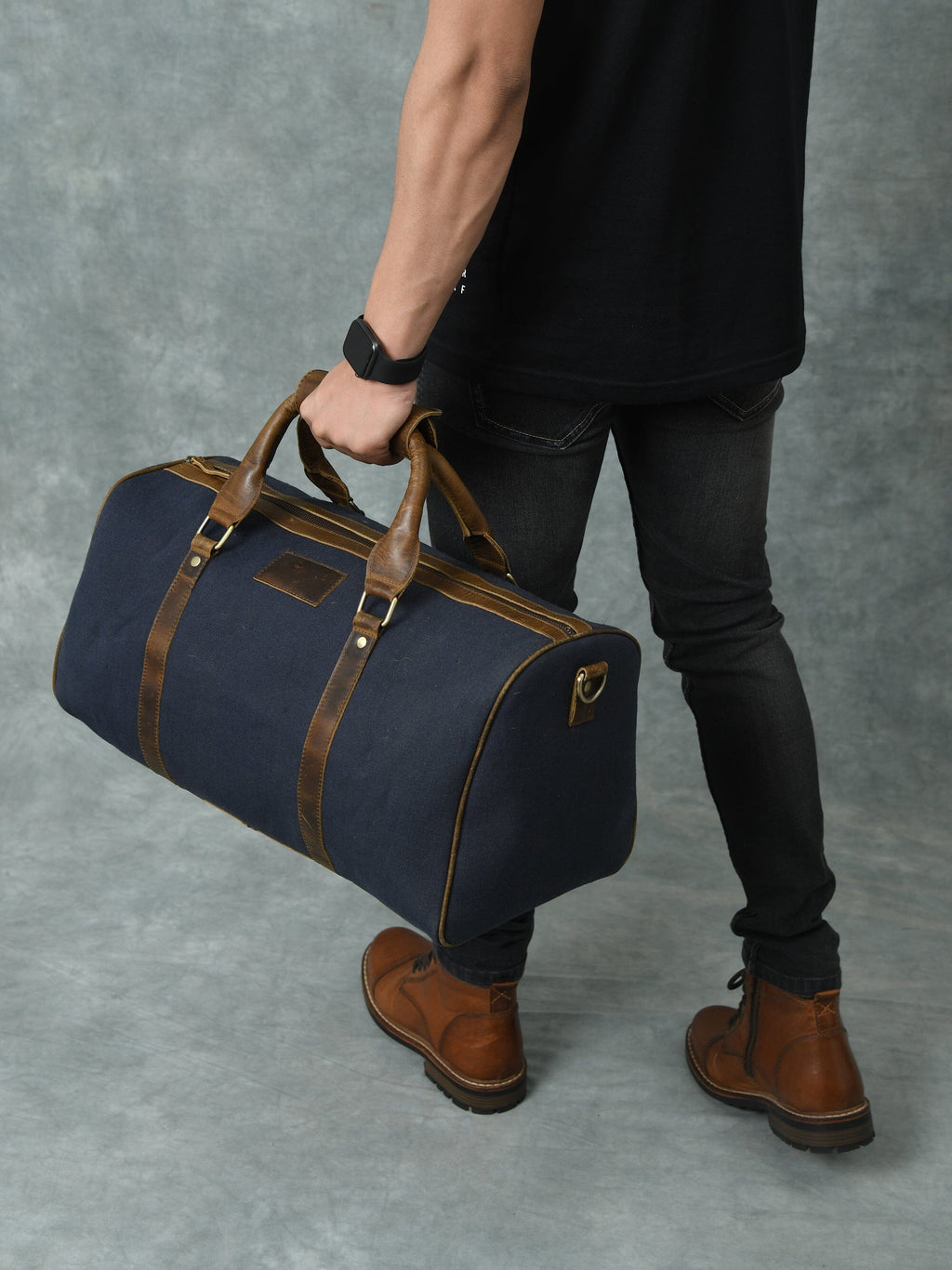 Classy Leather Bags Campbell Canvas Carry On Duffle SpadezStore