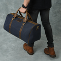 Classy Leather Bags Campbell Canvas Carry On Duffle SpadezStore