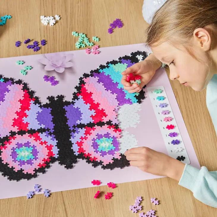 Plus-Plus Puzzle By Number - Butterfly - 800 Pc SpadezStore