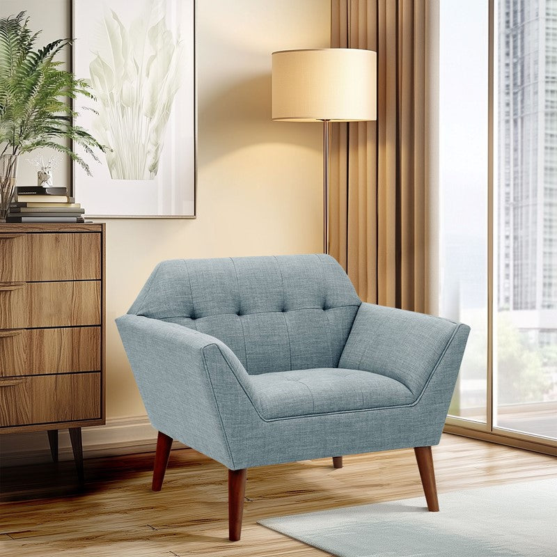 Ink+Ivy Newport Wide Mid-Century Modern Lounge Chair SpadezStore