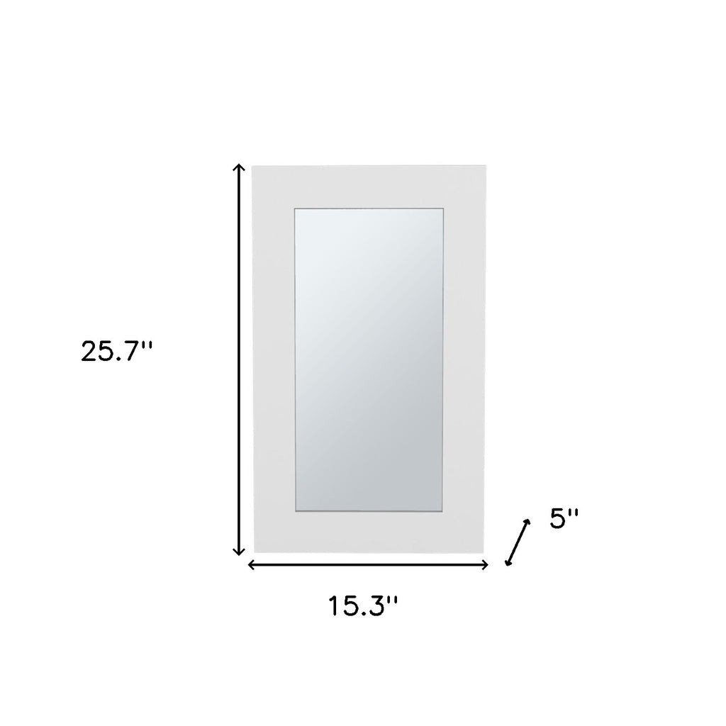 15" White Wood Floating Bathroom Vanity And Medicine Cabinet With Mirror SpadezStore