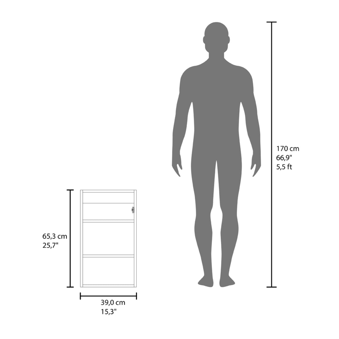 15" White Wood Floating Bathroom Vanity And Medicine Cabinet With Mirror SpadezStore