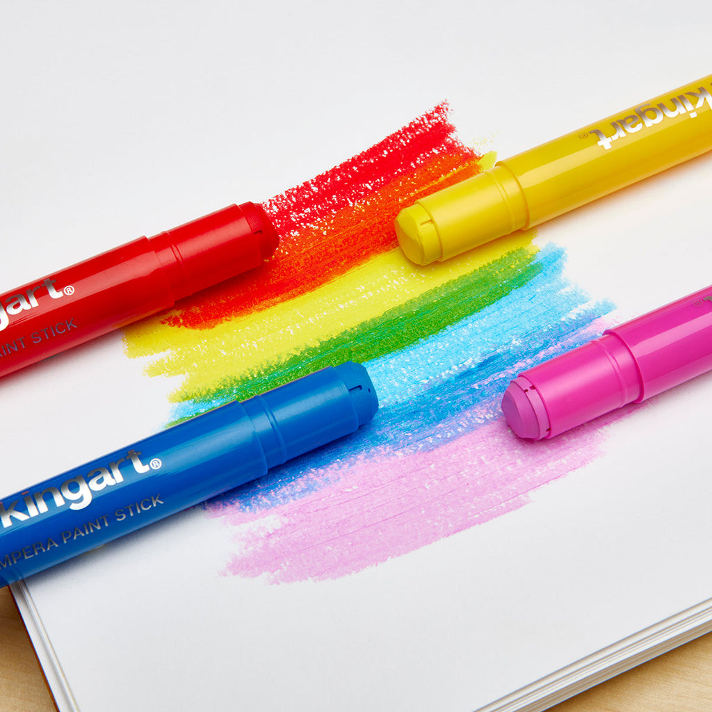 KINGART Tempera Paint Thin Sticks, 24 Colors