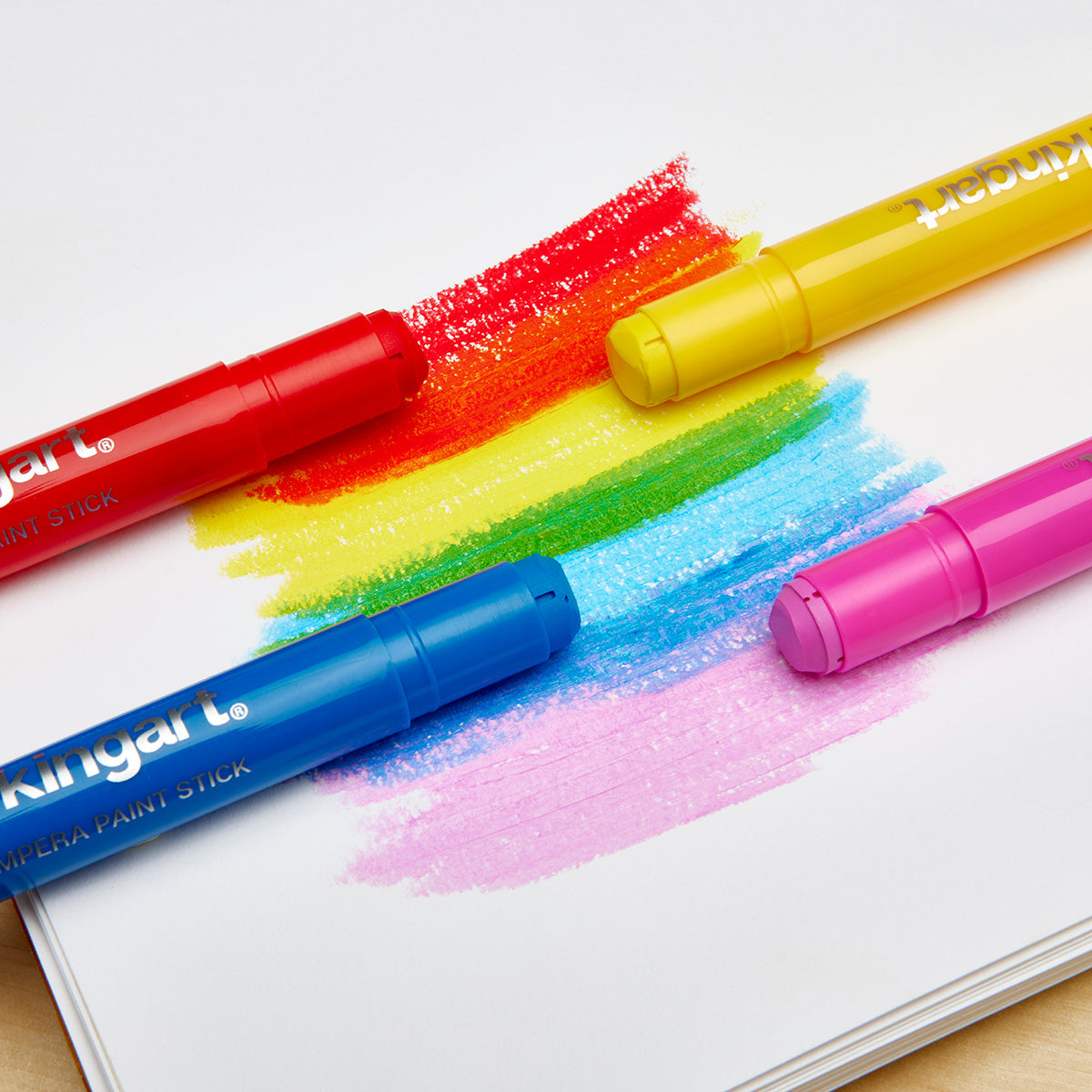 KINGART Tempera Paint Thin Sticks, 24 Colors
