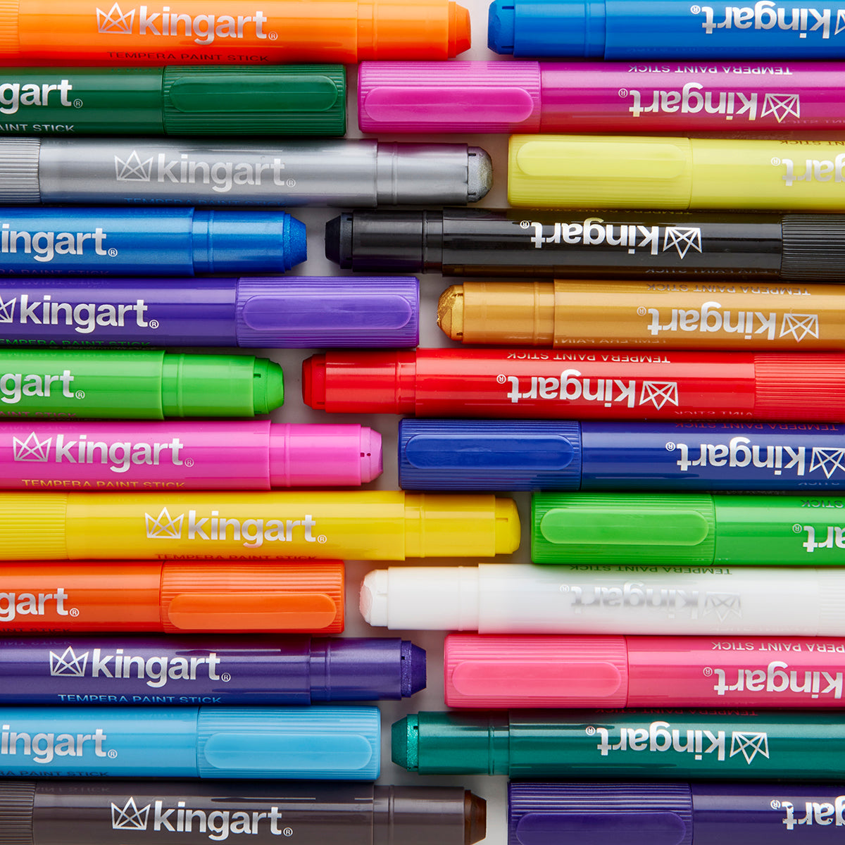 KINGART Tempera Paint Thin Sticks, 24 Colors