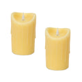 Simplux Designer LED Dripping Candle with Moving Flame and Remote Set of 2 SpadezStore