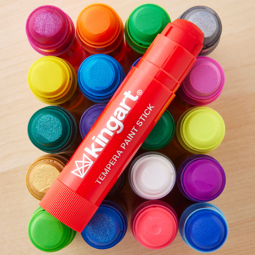 KINGART Tempera Paint Sticks, 60 Colors