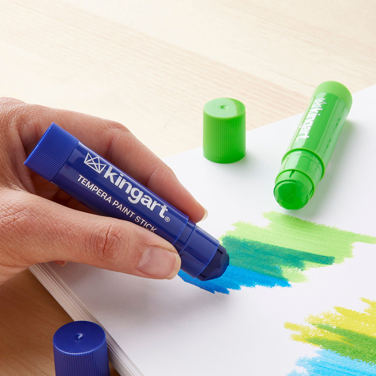 KINGART Tempera Paint Sticks, 60 Colors