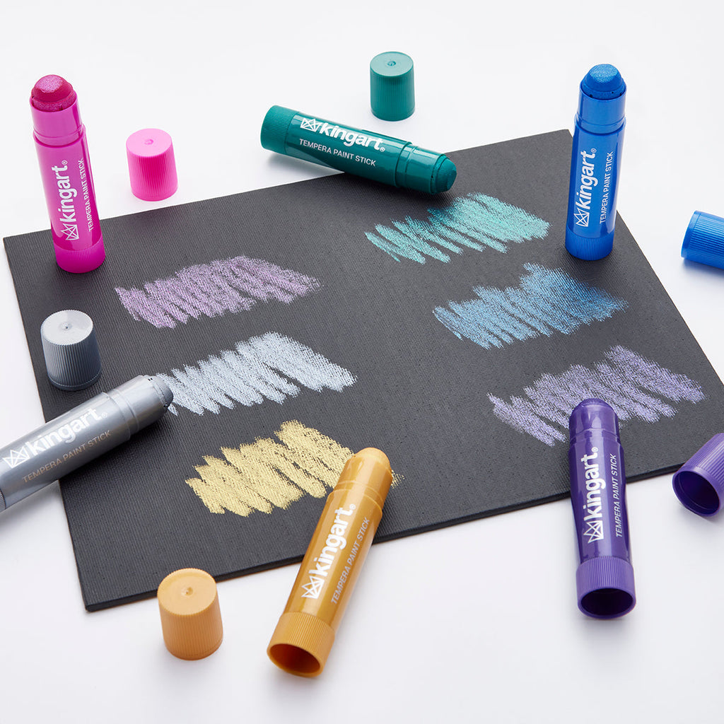 KINGART Tempera Paint Sticks – 24 Colors