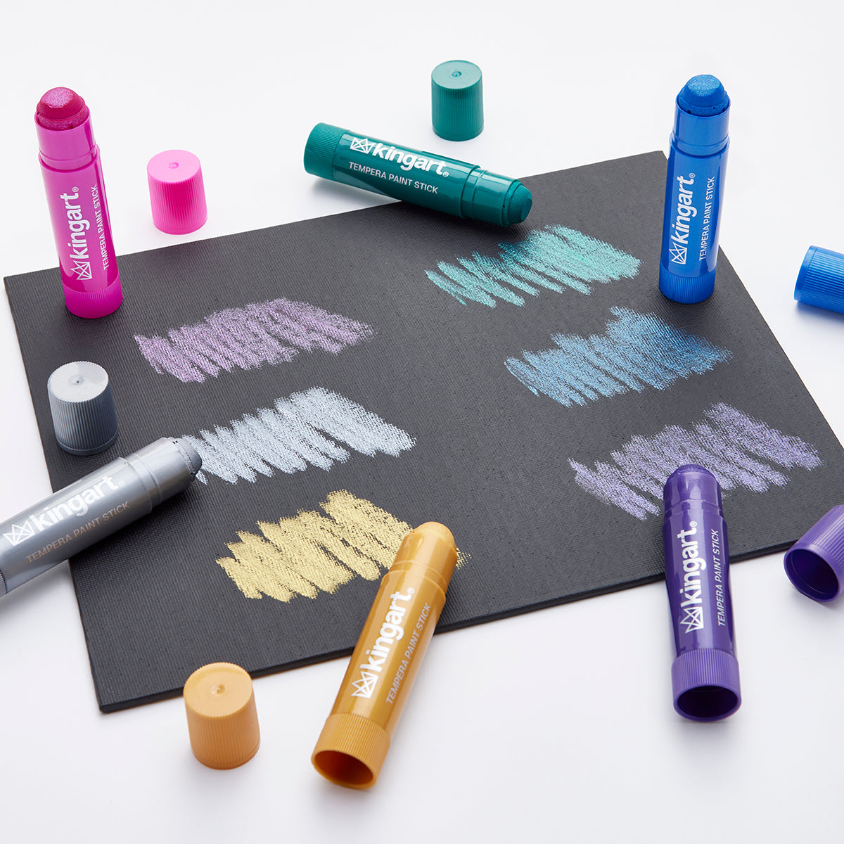 KINGART Tempera Paint Sticks – 24 Colors