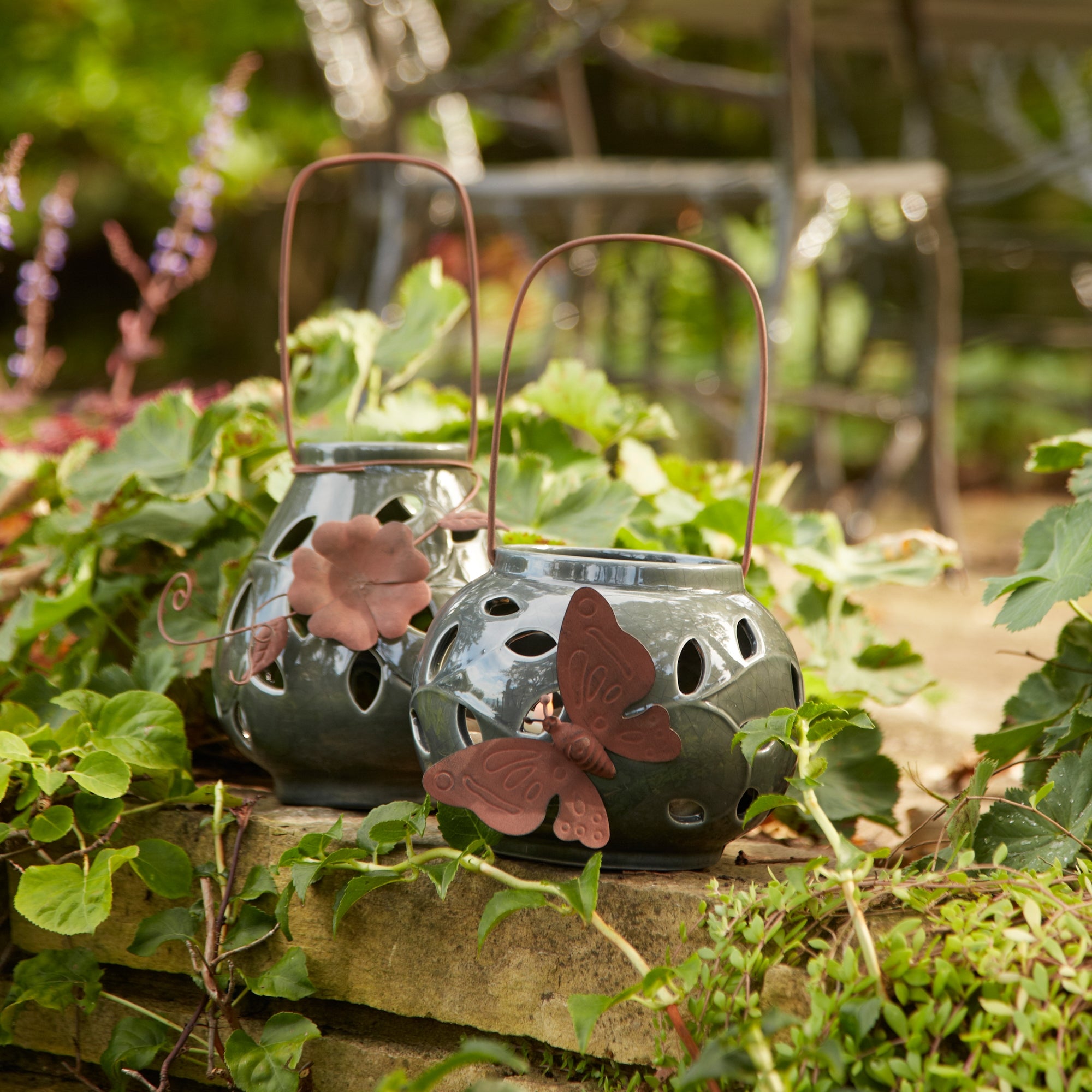 SpadezStore Ceramic Lantern Candle Holder