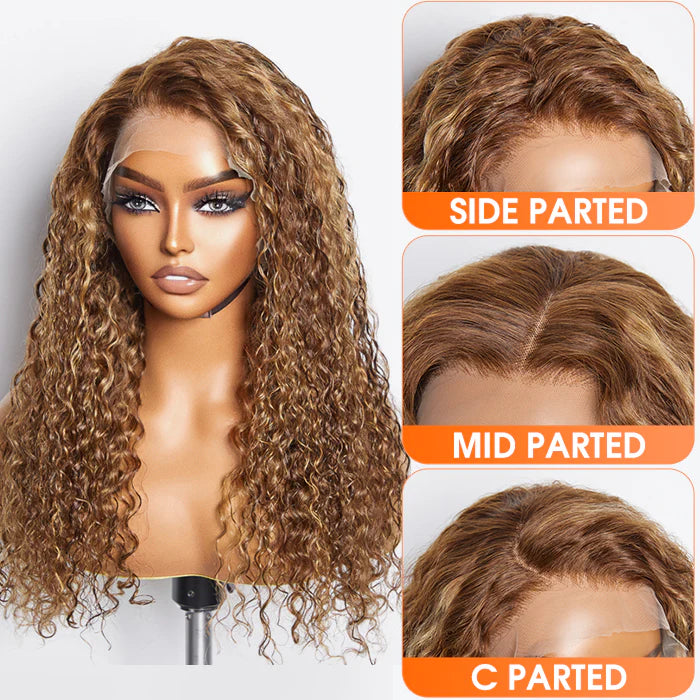 Pre Plucked 13 x 4" Water Wave Lace Front Wig SpadezStore
