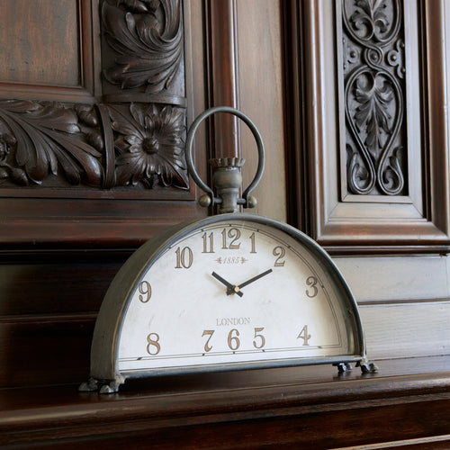 Antique Style Mantle Clock 15"L SpadezStore