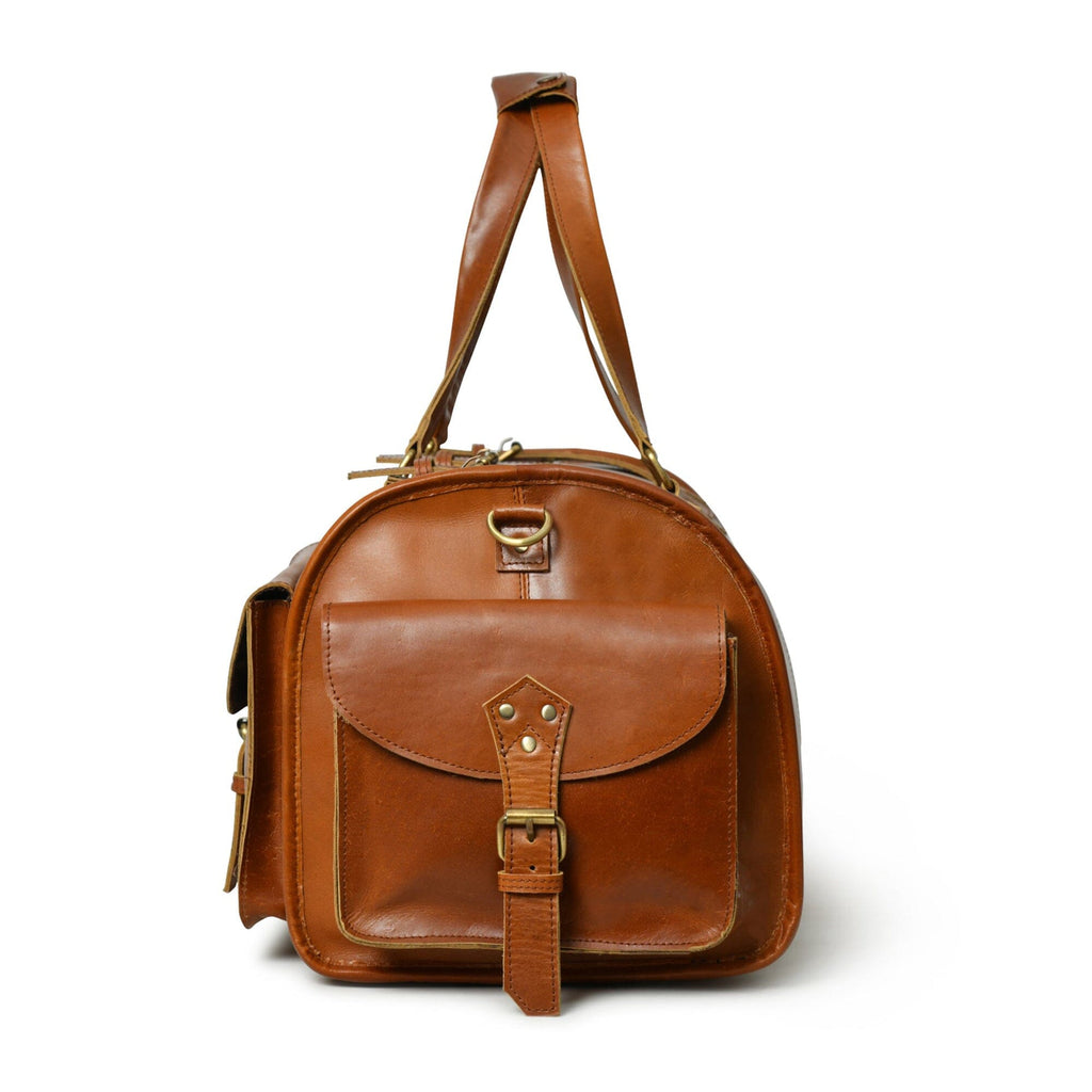 Classy Leather Bags The Fenrich Duffel SpadezStore