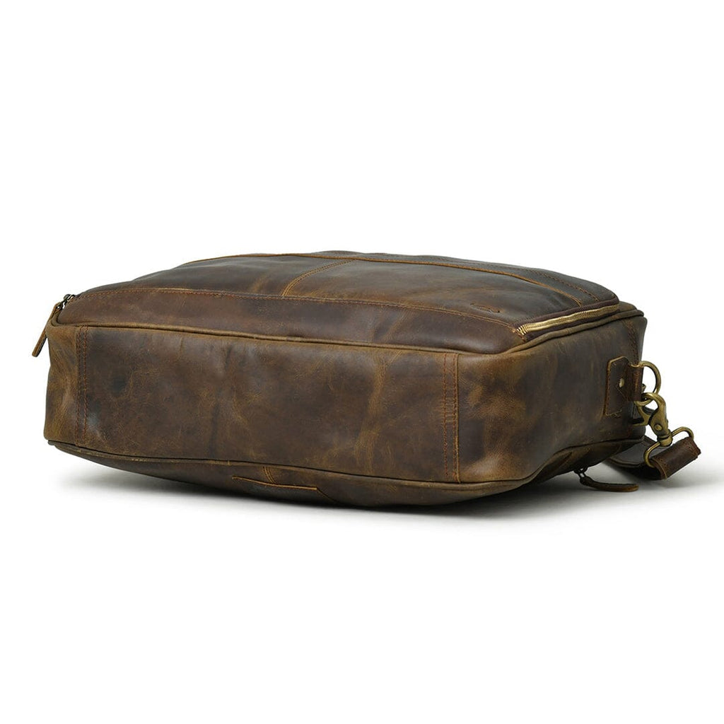 Classy Leather Bags Hudson Office Briefcase SpadezStore