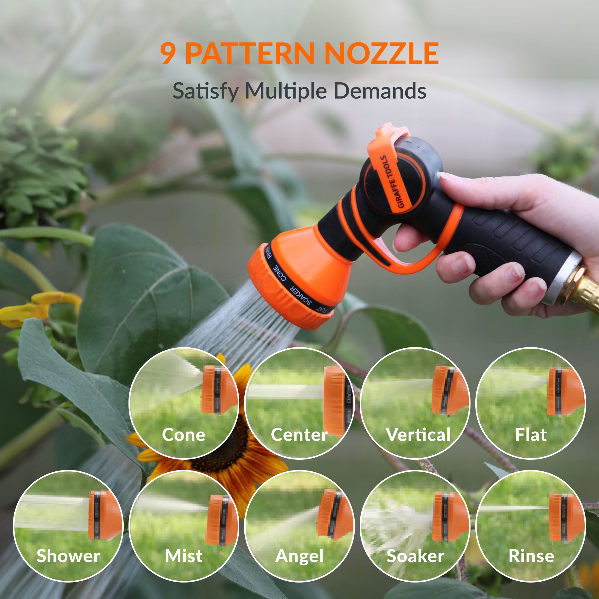 Giraffe Tools Retractable Garden Hose Reel-5/8 in-115ft SpadezStore
