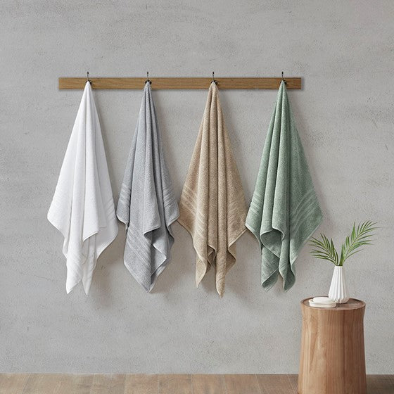 Clean Spaces Nurture Sustainable Antimicrobial Bath Towel 6 Piece Set SpadezStore
