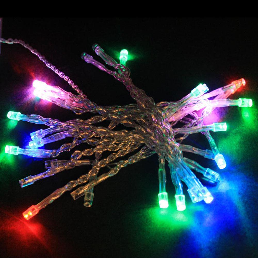 Perfect Holiday 100 LED Clear Cable String Lights - Battery Operated SpadezStore