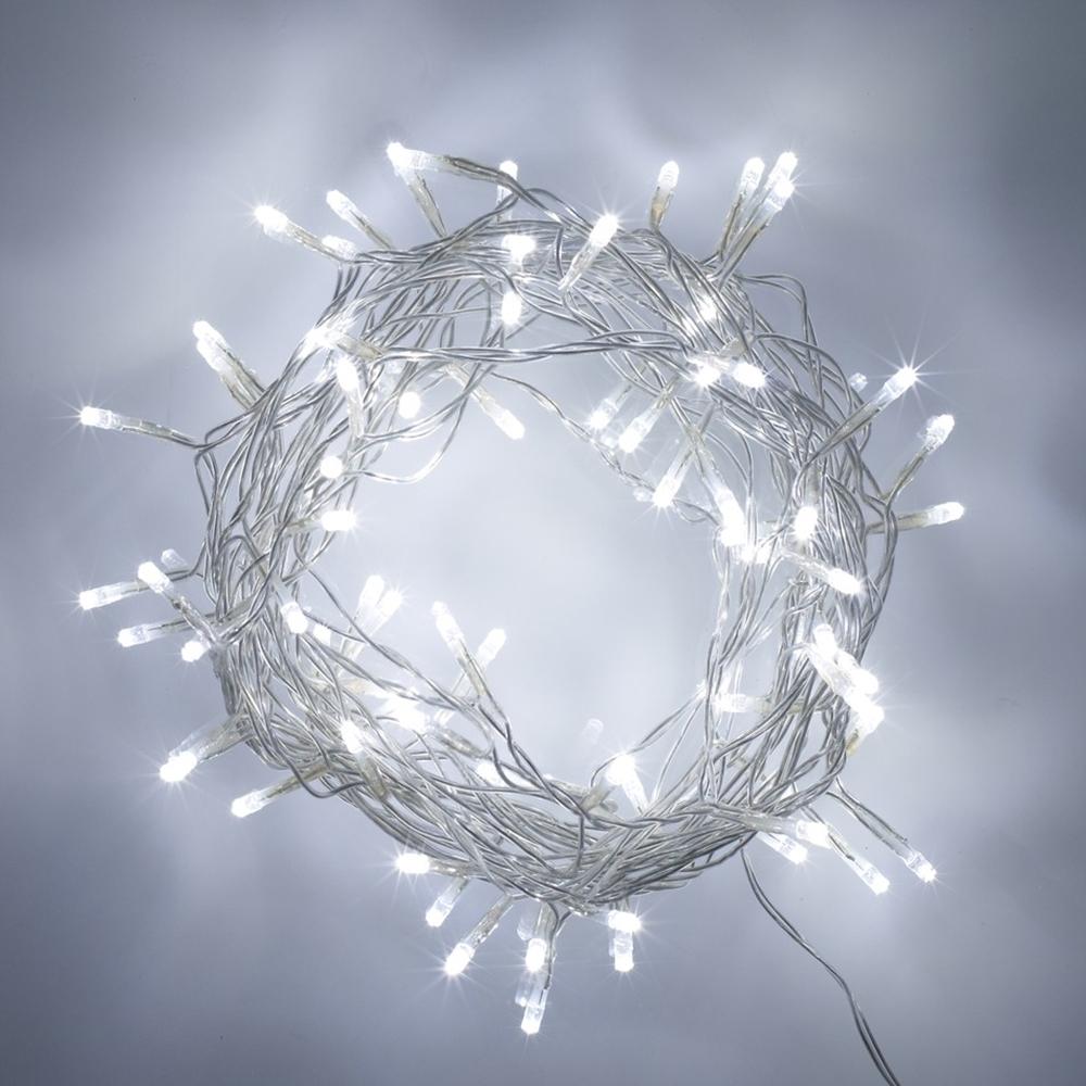 Perfect Holiday 100 LED Clear Cable String Lights - Battery Operated SpadezStore