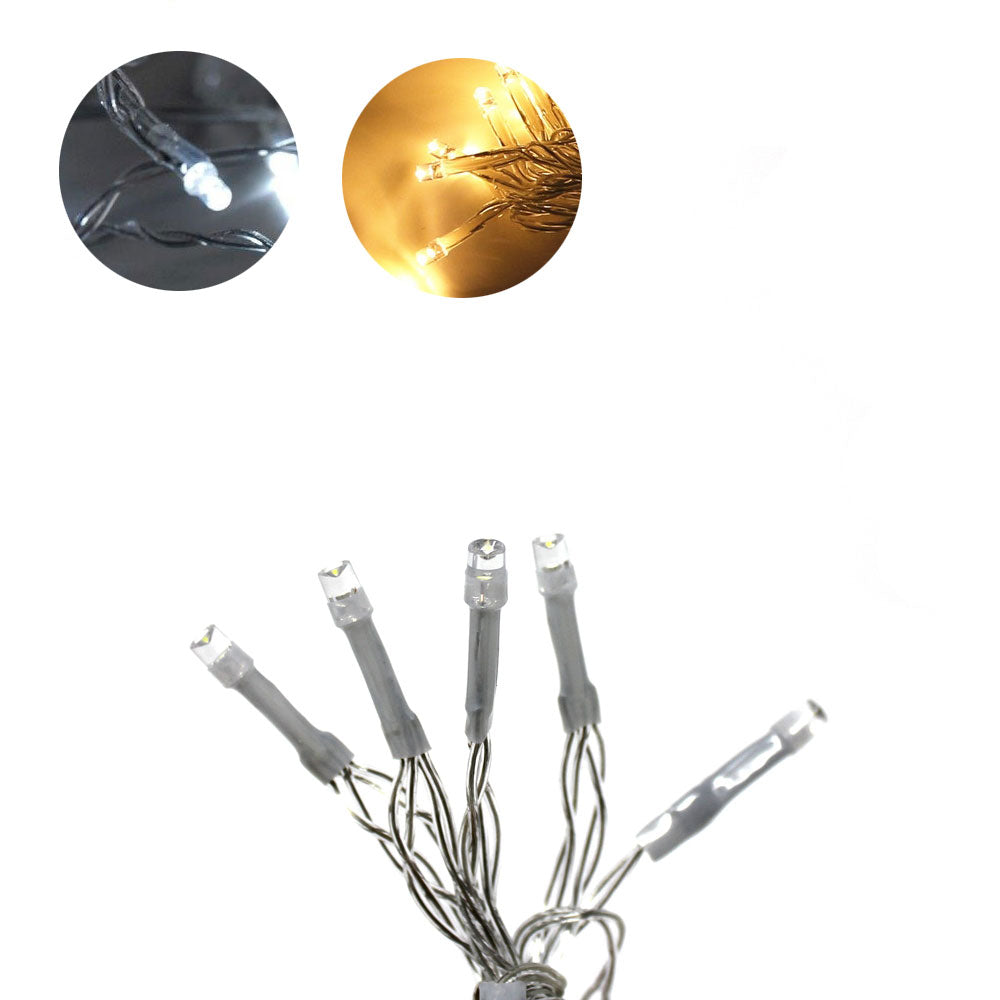 Perfect Holiday 10 LED Clear Cable String Light - Battery Operated SpadezStore