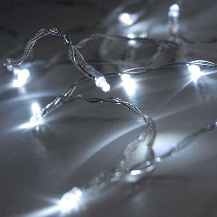 Perfect Holiday 10 LED Clear Cable String Light - Battery Operated SpadezStore