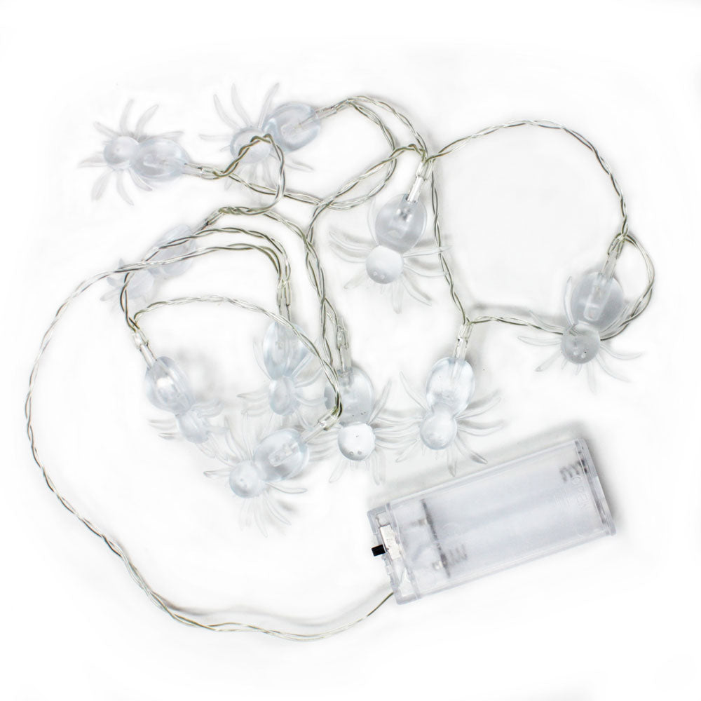 Perfect Holiday 10 LED Fairy Light Clear Spider Purple Light - Battery Operated SpadezStore