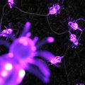 Perfect Holiday 10 LED Fairy Light Clear Spider Purple Light - Battery Operated SpadezStore