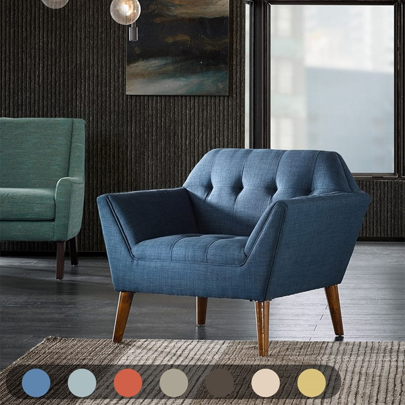 Ink+Ivy Newport Wide Mid-Century Modern Lounge Chair SpadezStore