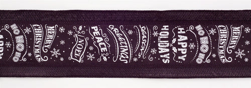 Black and White Christmas Sentiment Ribbon Set of 3 SpadezStore