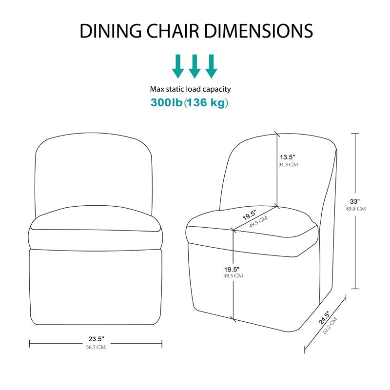 INK+IVY Lyra Dining Chair with Castors SpadezStore