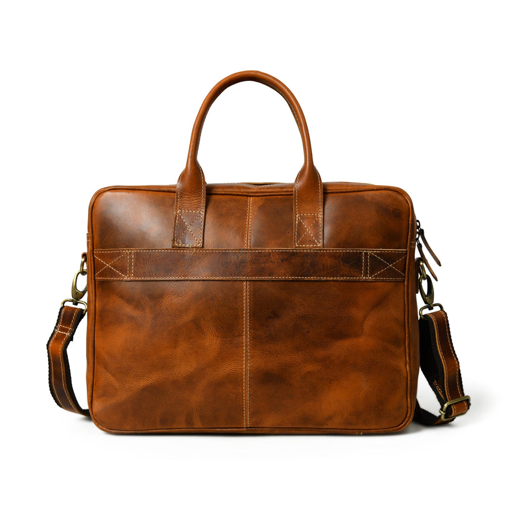 Classy Leather Bags Bison Elite Office Briefcase SpadezStore