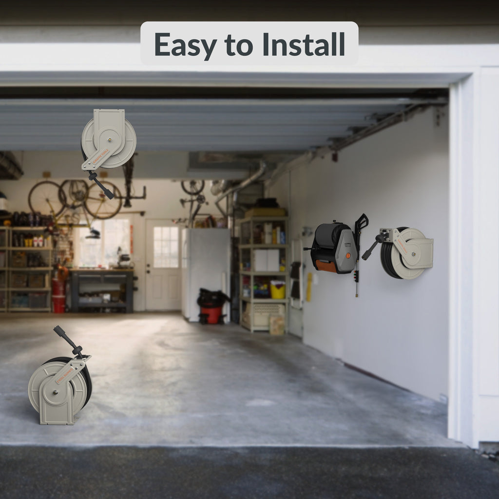 Giraffe Tools Retractable Pressure Hose Reel-1/4in SpadezStore