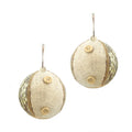 Perfect Holiday 10CM BALL WITH LACE AND BUTTON ACCENTS 2 PCS SpadezStore