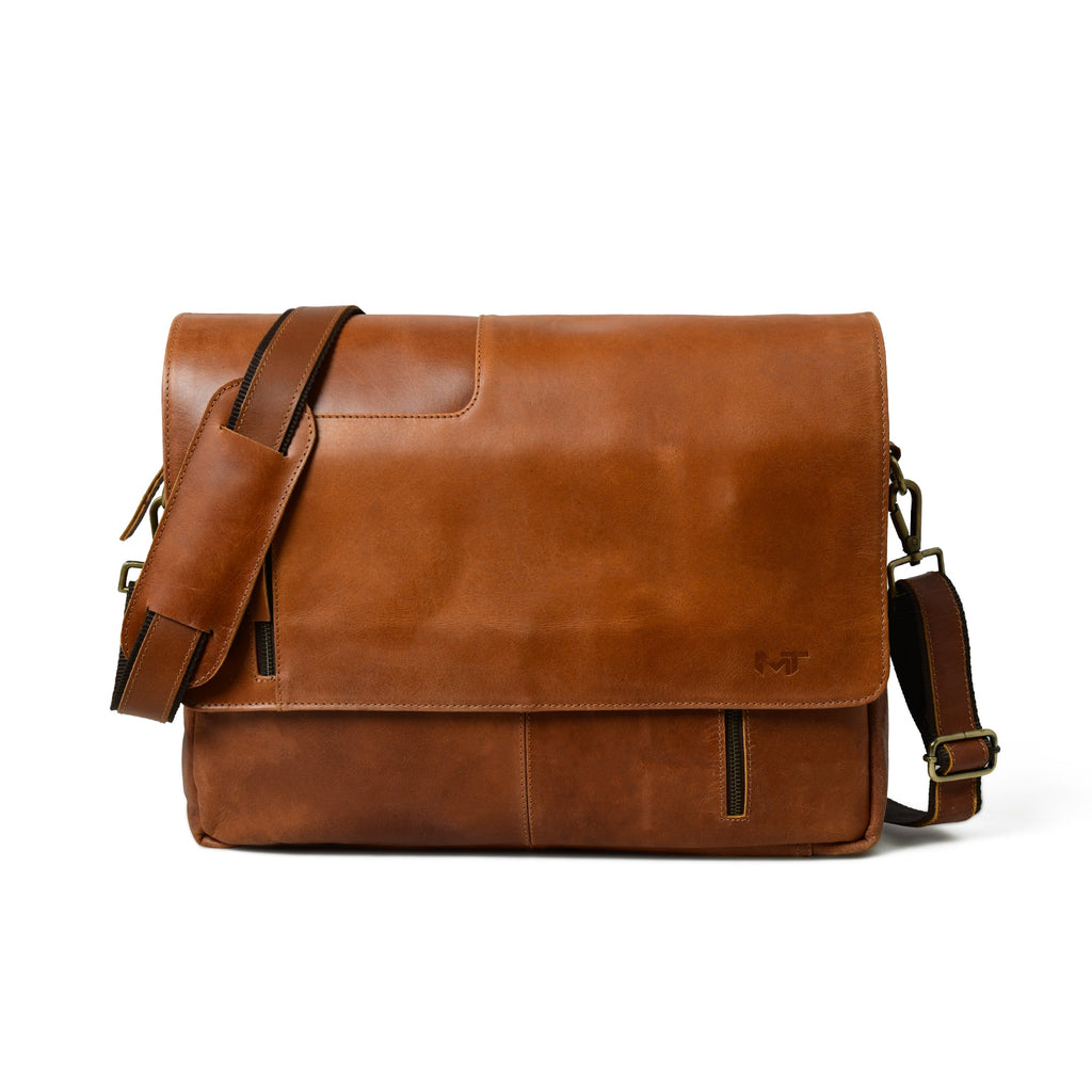 Classy Leather Bags Wilson Tan Leather Crossbody Bag SpadezStore