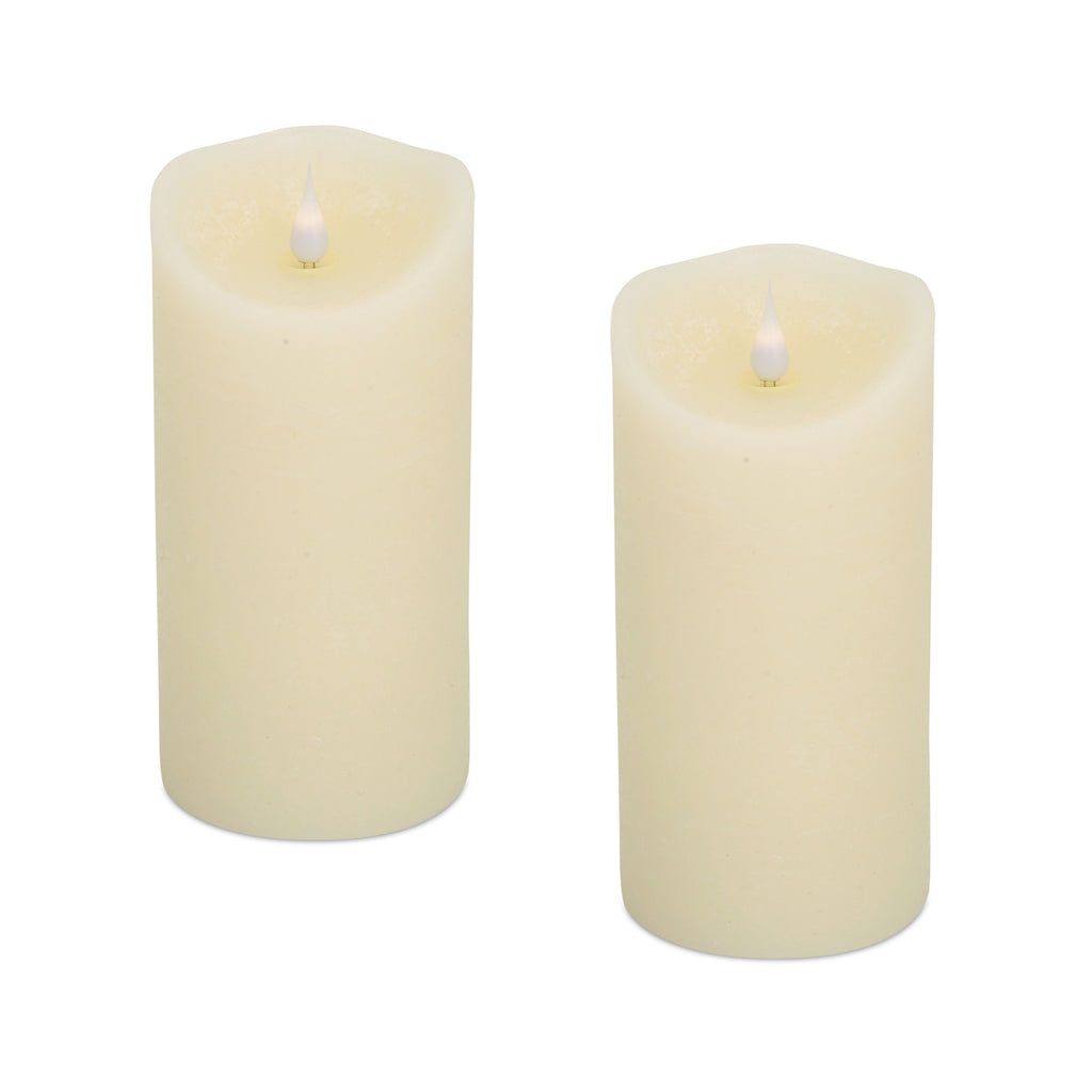 Simplux LED Designer Melted Wax Candle with Remote Set of 2 SpadezStore