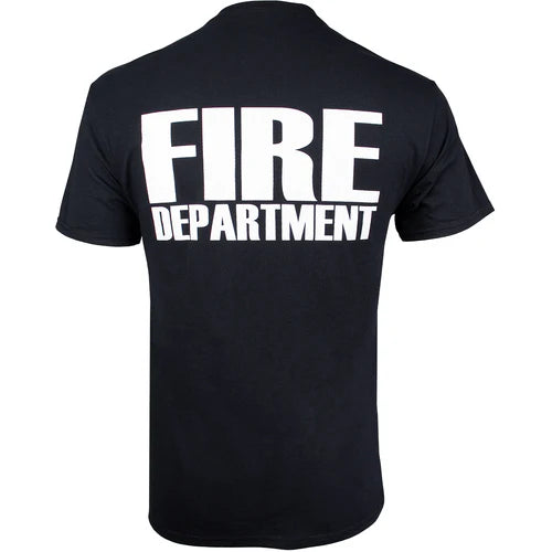 Fox Outdoor Fire Dept Logo Two Sided T-Shirt SpadezStore