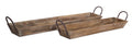 Wooden Tray with Handles Set of 2 SpadezStore