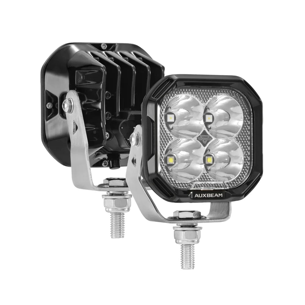 Auxbeam Color Play Series 3 Inch 116W RGB LED Pod Lights Combo Off Road Lights With 8 Backlight Options