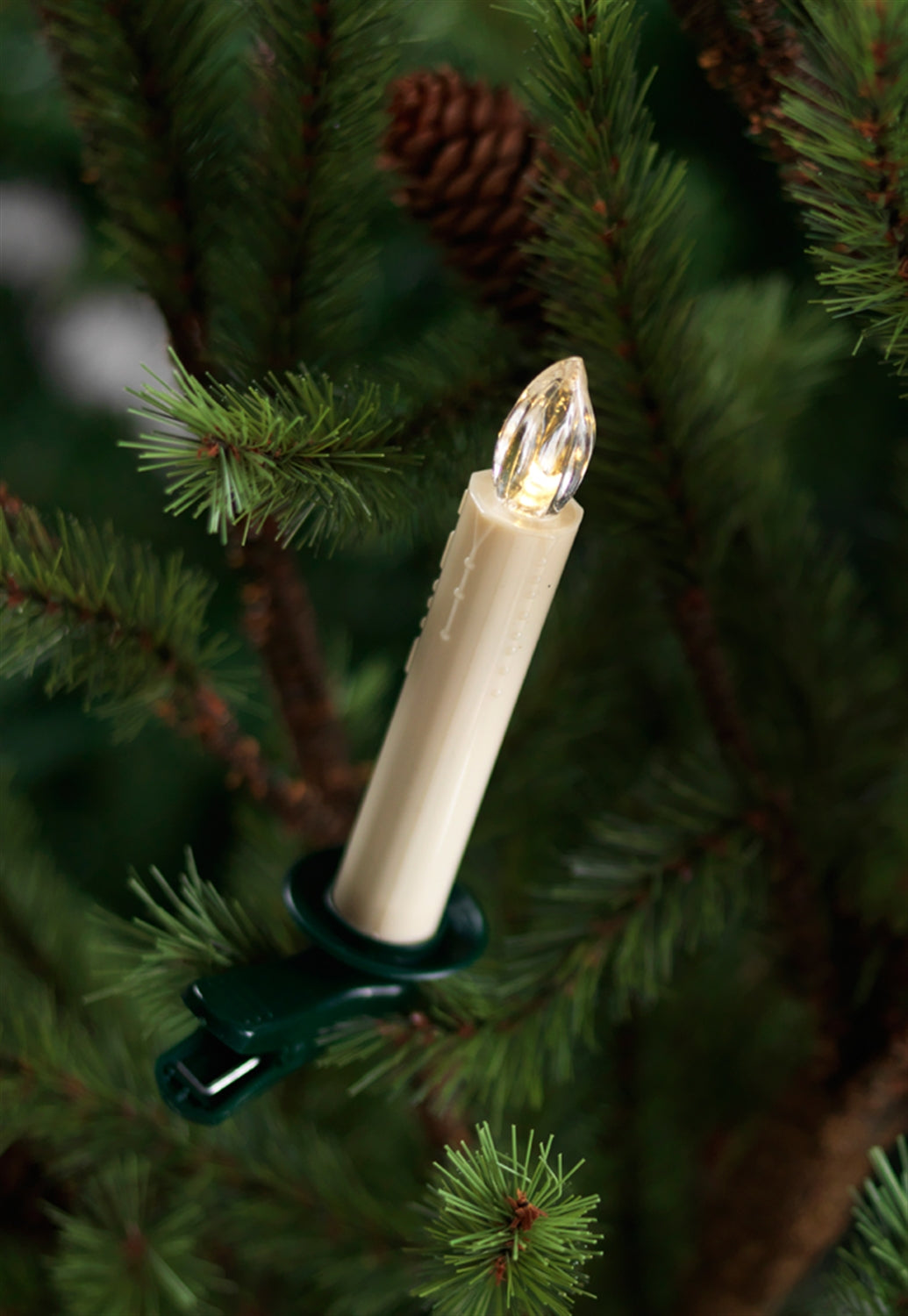LED Clip on Tree Taper Candles with Remote Set of 12 SpadezStore