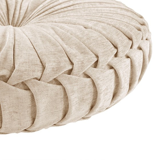 Intelligent Design Loretta Poly Chenille Round Floor Pillow Cushion SpadezStore