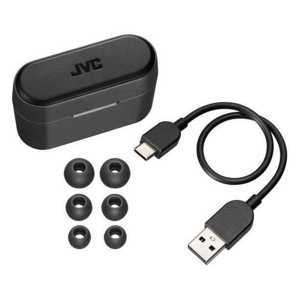 JVC RIPTIDZ True Wireless Headphones with Touch Sensor HAA9TB SpadezStore