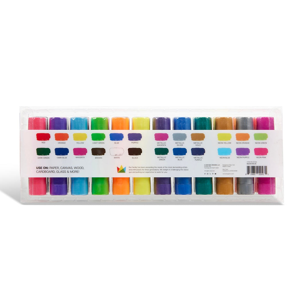 KINGART Tempera Paint Sticks – 24 Colors