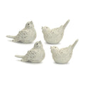 Ivory Terra Cotta Bird Figurine Set of 4 SpadezStore