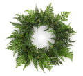 Mixed Fern Grapevine Wreath 24"D SpadezStore