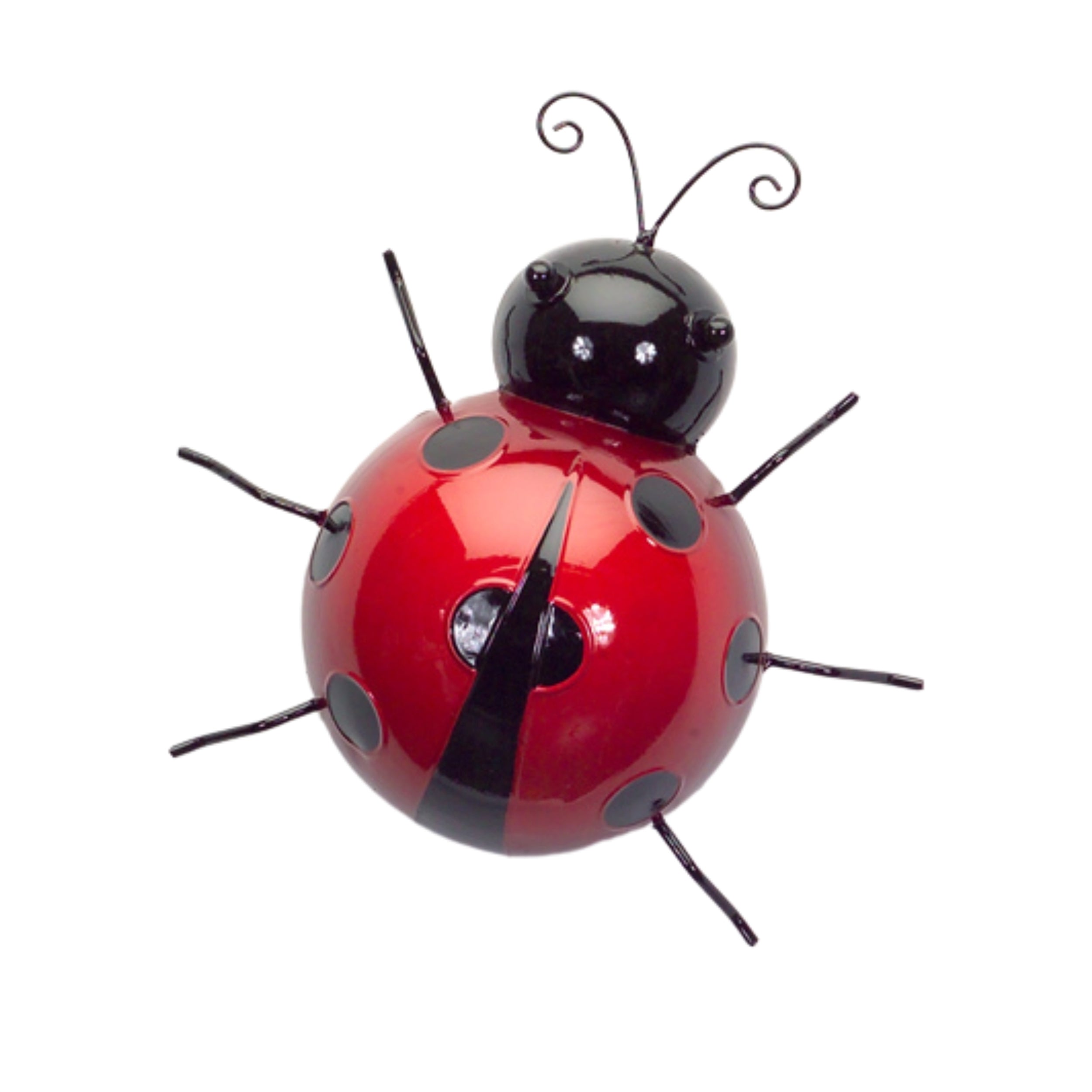 Metal Lady Bug Garden Decor Set of 6 SpadezStore