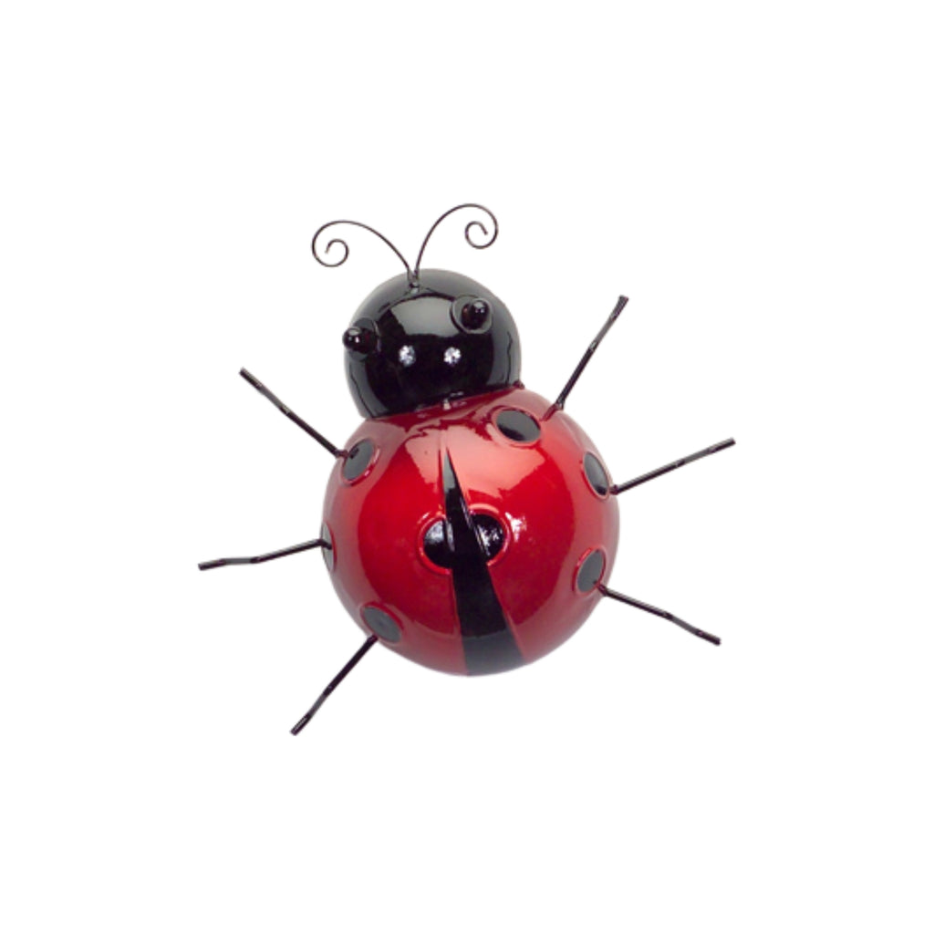 Metal Lady Bug Garden Decor Set of 6 SpadezStore