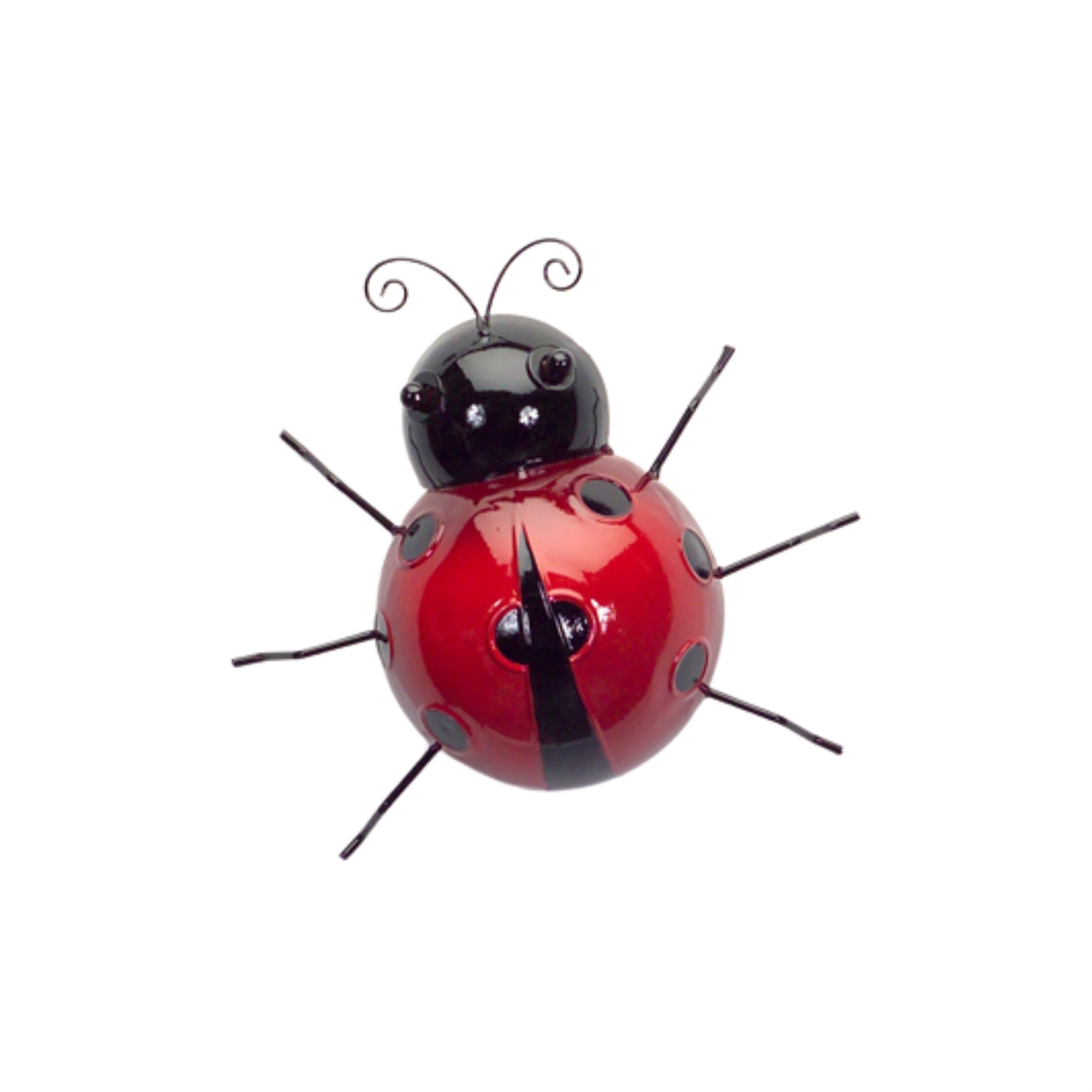 Metal Lady Bug Garden Decor Set of 6 SpadezStore
