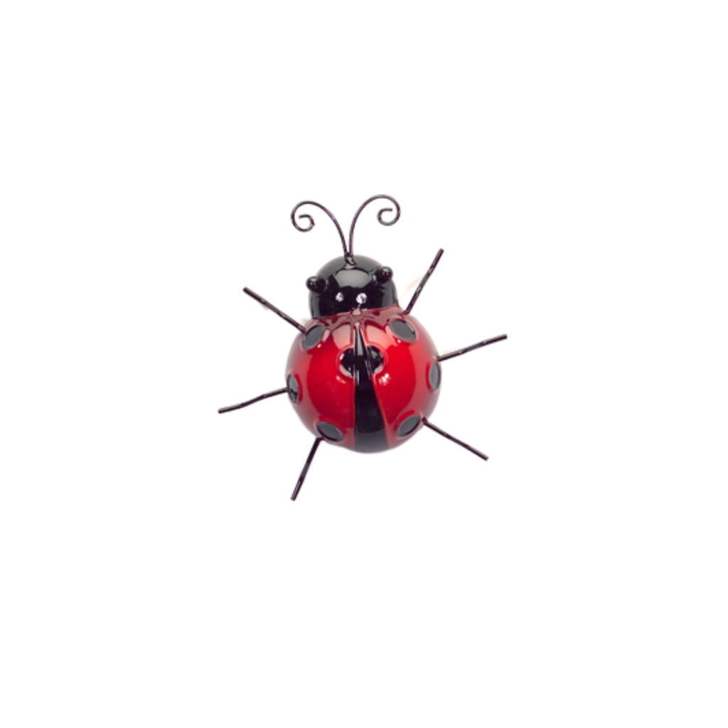 Metal Lady Bug Garden Decor Set of 6 SpadezStore