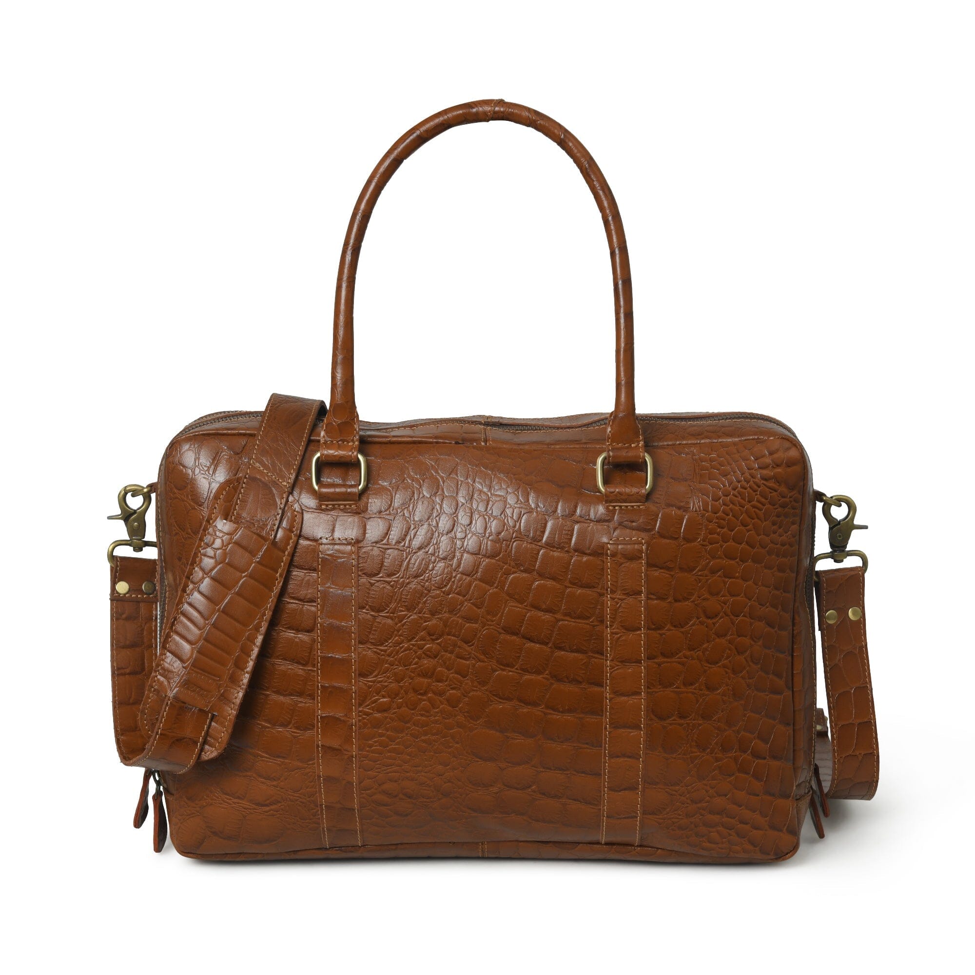Easton Premium Buffalo Leather Laptop Office Briefcase - Thumbnail 2